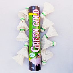 Green Gold Feather Shuttle - White-21