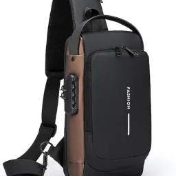 Multicolor Men & Women Sling Bag Waterproof Polyester Slim Unisex Crossbody Sling Bag-image-28
