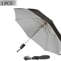 amaco Black Umbrella 2 fold Auto Open Polyester Umbrella UYH 14 Umbrella-picture-12