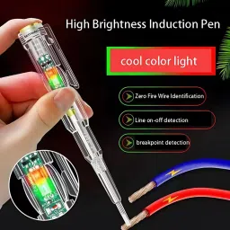 satywali LED Light Screwdriver Tester Pen Analog Voltage Tester image 2