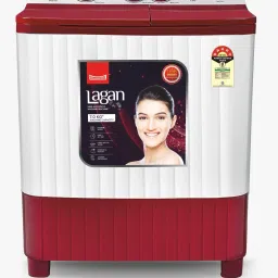 7 kg Semi Automatic Top Load White, Red-15