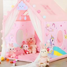 Kids Play Tent House for 3-13 Year Old Kids / Waterproof & Light Weight-image-17