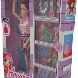 Kids Fashion Doll Set with Foldable Hands & Leg with Multiple Accessories-22