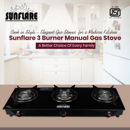 Cute 3B Bk Toughened Glass Tornado Burner Glass Manual Gas Stove Glass Manual Gas Stove-31