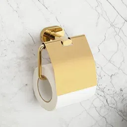 BA Tissue Paper Roll Holder Toilet Roll Holder Toilet Tissue Holder (KIK Gold) Stainless Steel Toilet Paper Holder-image-99