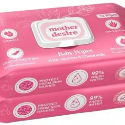 Baby Wipes 80 Sheets Per Pack of 2/with Lid (144 Wipes)-image-8