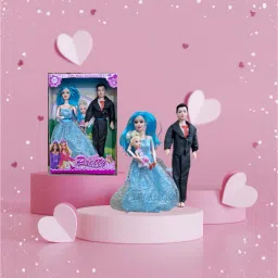 Kids Couple Doll with Family for Baby Girl/Kids-15