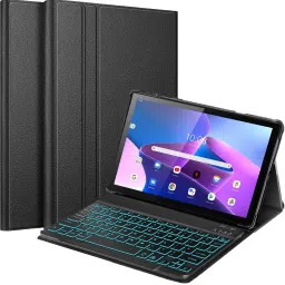 Proelite Detachable Bluetooth Backlit Keyboard case for Lenovo Tab M10 3rd Gen 10.6 Bluetooth Standard Tablet Keyboard Compatible with Desktop, Laptop, Mac Easy to Use,Plug and Play,Quick, Comfy Durable body-0