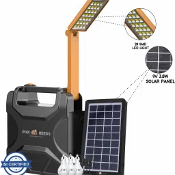 Solar Chargeable Inverter Light Set With Study Lamp + 3 Bulb 1 USB Charging Port 7 hrs Torch Emergency Light-17