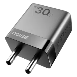 noise Power 30W Type A & Type C 2-Port Fast Charger (Adapter Only, GaN Technology, Black) image 4