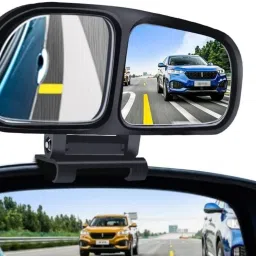Manual Blind Spot Mirror, Driver Side, Passenger Side For Mahindra, Universal For Car, Suzuki, Toyota Scorpio, Universal For Car, Swift Dzire, Fortuner-image-98