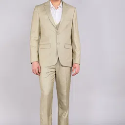 raymond Men 3PC SB 2BTN NOTCH WT REVRSBLE WT WC -CON Self Design Suit-picture-39