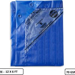Ecoraksha Gold Premium Multilayer Eco-friendly 12 x 6 Ft tarpaulin Sheet Tent - For Multipurpose 70 Gsm Plastic Cover Tharpai-image-33