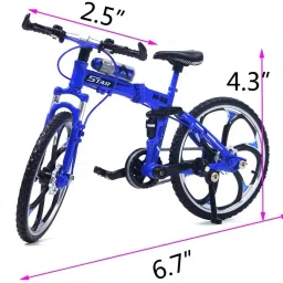 bestie toys 1:10 Scale Toy Miniature Die-Cast Alloy Based All-Terrain Bicyle Fully Working image 2