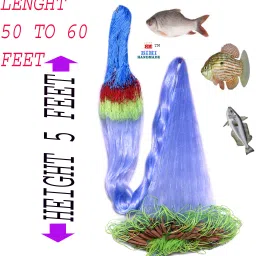 bimi handmade 80 Mm Gillnet Kathi Jal Fishing Net image 2