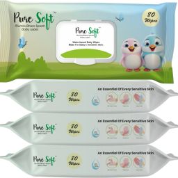 Cleansing Baby Wipes with Aloe Vera & Vitamin E - 80 Counts/Pack-picture-20