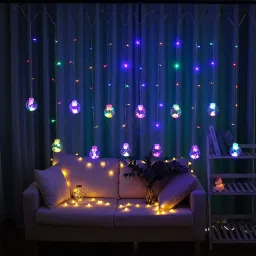 138 LEDs 3.05 m Multicolor Steady, Flickering Ball Rice Lights-image-0