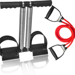 COMBO OFFER DOUBLE TUMMY TRIMMER WITH DOUBLE TONING TUBE(RED)-2 Ab Exerciser-5