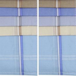 YIMK Multicolor cotton Handkerchief Pack of 10,Made with High quality Fabric,Size 21*21 ["Multicolor"] Handkerchief-image-4