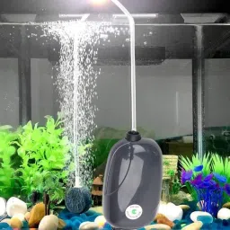 RS-290 Low Noise Single Way Aquarium Air Pump With 2 Mtr Tube & 1 Air stone Aquarium Tool-image-5