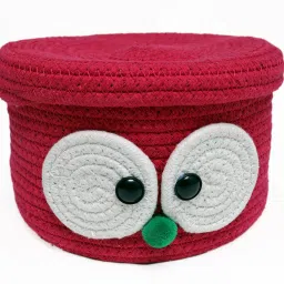 Jute, Cotton Shree Anand Exclusive 11x7 inch Jute Storage Basket with Lid Storage Basket-picture-22