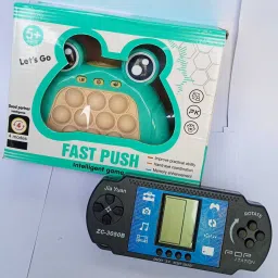 Combo Bubble Pop Relief Stress Push & Hand-Held Fun Brick Video Game for Kids-0