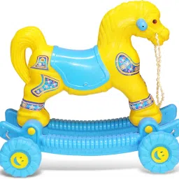 OH BABY' by PLASTIC CHETAK HORSE WITH ROCKING FUNCTION,AMAZING COLOR Rideons & Wagons Non Battery Operated Ride On-16