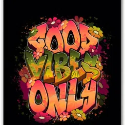 Good Vibes Only Printed Wooden {MDF} Exam Board| 14x10 Inches-picture-45