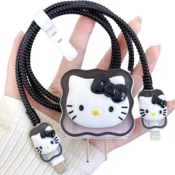 YSTIFYRA iPhone Charger Cover For 18W/20W | Cute Hello Kitty Design| Cable Protector-image-8