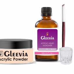 Nail Acrylic Powder Light Peach| Combo Nail Acrylic Kit for Crystal Tip Building-29