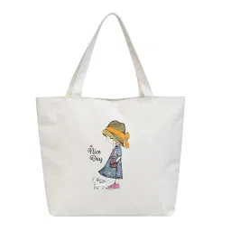 Tote Bags For Women Girls Canvas Handbag Zipper Large Capacity Fashion Bag Multipurpose Bag-image-6
