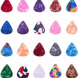 Stylish Colorful Celluloid Guitar Picks Plectrums for Acoustic Guitar Electric Guitar Bass Ukulele 0.46mm Guitar Pick-7