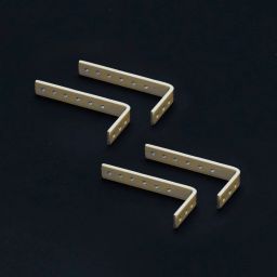 Heavy Duty L Brackets Wall Mounted Shelf Supports, Ivory, Size: 13 cm, 4 Pieces 13 Shelf Bracket-image-97