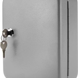 paratpar mall 20 Key Capacity Hooks Tags Locker Safe Box with Lock, Metal Safe Cabinet Hanging Key Manager with Included Key Tags for Office, Home, Hotels & Parking (White). image 3