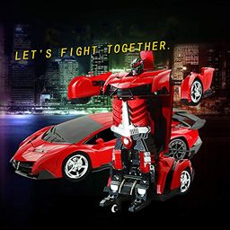 VGRASSP 2 in 1 Remote Control Model Car Converting Robot Toy for Kids - Color and Design as per Stock image 5