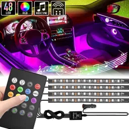 Atmosphere Interior Light Under Dashboard with Remote Universal for All Cars Car Fancy Lights-6