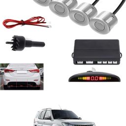 4Silver Parking Sensor With LED Display Increased Safety For Car-231 Universal 4 Silver Reverse Parking Sensor With LED Display For Cars-231 Parking Sensor-image-89