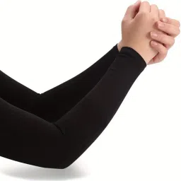 Sports Arm Sleeves Boost Performance, Comfort & Support with two in one Cycling Gloves-27