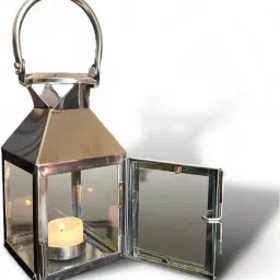 Silver Aluminium Hanging Lantern-image-9