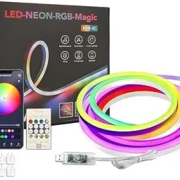 AONEPTER RGB LED 5 Meter RGB Neon Strip Lights with Mobile App and Remote Controlled Light Strip-12