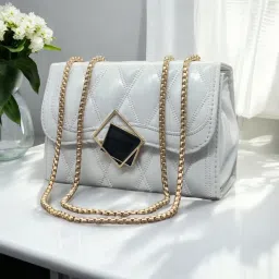 White color Pu leather premium attractive sling bags for women Sling Bag-image-24