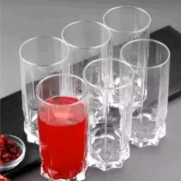 (Pack of 6) glass star 6 Glass Set Water/Juice Glass-image-2
