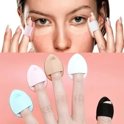 4pcs Mini Finger Make-up Foundation Sponges Powder Puff-image-7