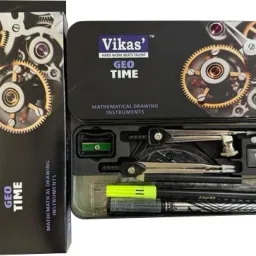 Geo Time Geometry Box | Compass, Divider, Protractor, Set Squares Kit Geometry Box-image-22