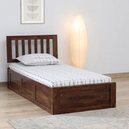 woodsworth from pepperfry Buren Sheesham Wood Single Bed In Provincial Teak Finish With Box Storage-picture-40