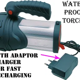 mnt sales 3 Km Long Range Torch With 300 W LED ,Jumbo Size & 8000 Mah Battery Capacity Torch image 4