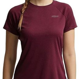 jockey Women Solid Round Neck Polyester Purple T-Shirt-picture-20