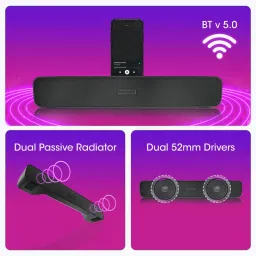 TX -FLO E91 Mini 16W Soundbar Supporting LED Display, 16 W Bluetooth Laptop/Desktop Speaker image 2