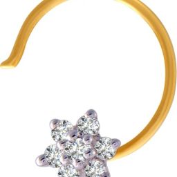 PC Chandra Jewellers DIAMOND COLLECTION 18kt Yellow Gold Nose Wire-image-81