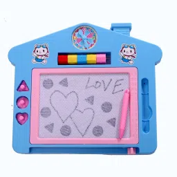 Hut Slate for Writing, Drawing for Kids with Pen, Duster and 3 Graffiti Shapes-32